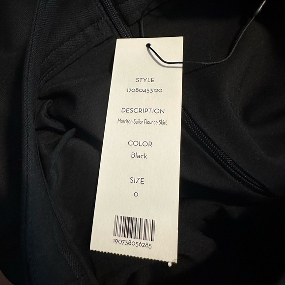 NWT Veronica Beard Black Morrison Sailor Flounce Mini Skirt Size 0 - Picture 7 of 11